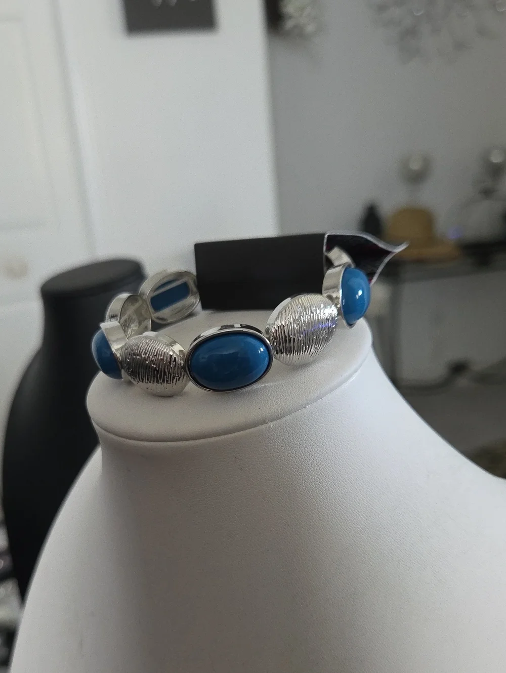 Paparazzi Decandently Dewy Blue Bracelet NWT
